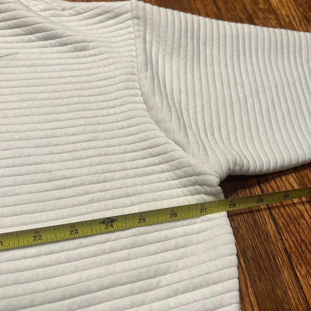 Nike Golf Sweater Size XL (short arms) White Dri Fit